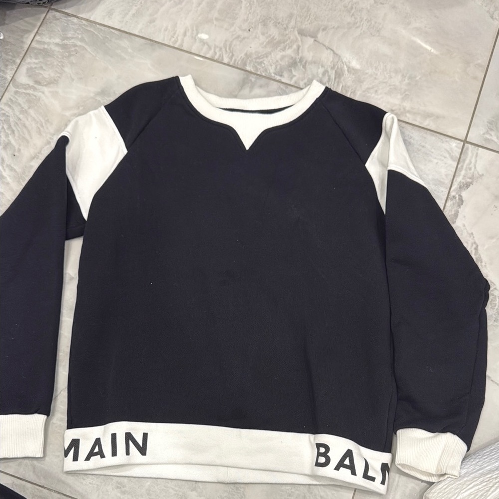 Balmain Black and White girls Sweater